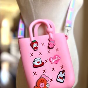 Pink EVA Accessory Bag with Charms